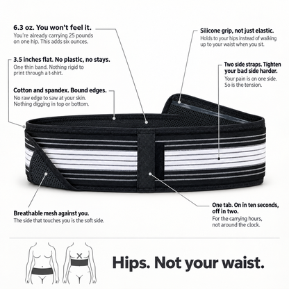 Instant Lower Back Relief With The Postpartum Hip Belt